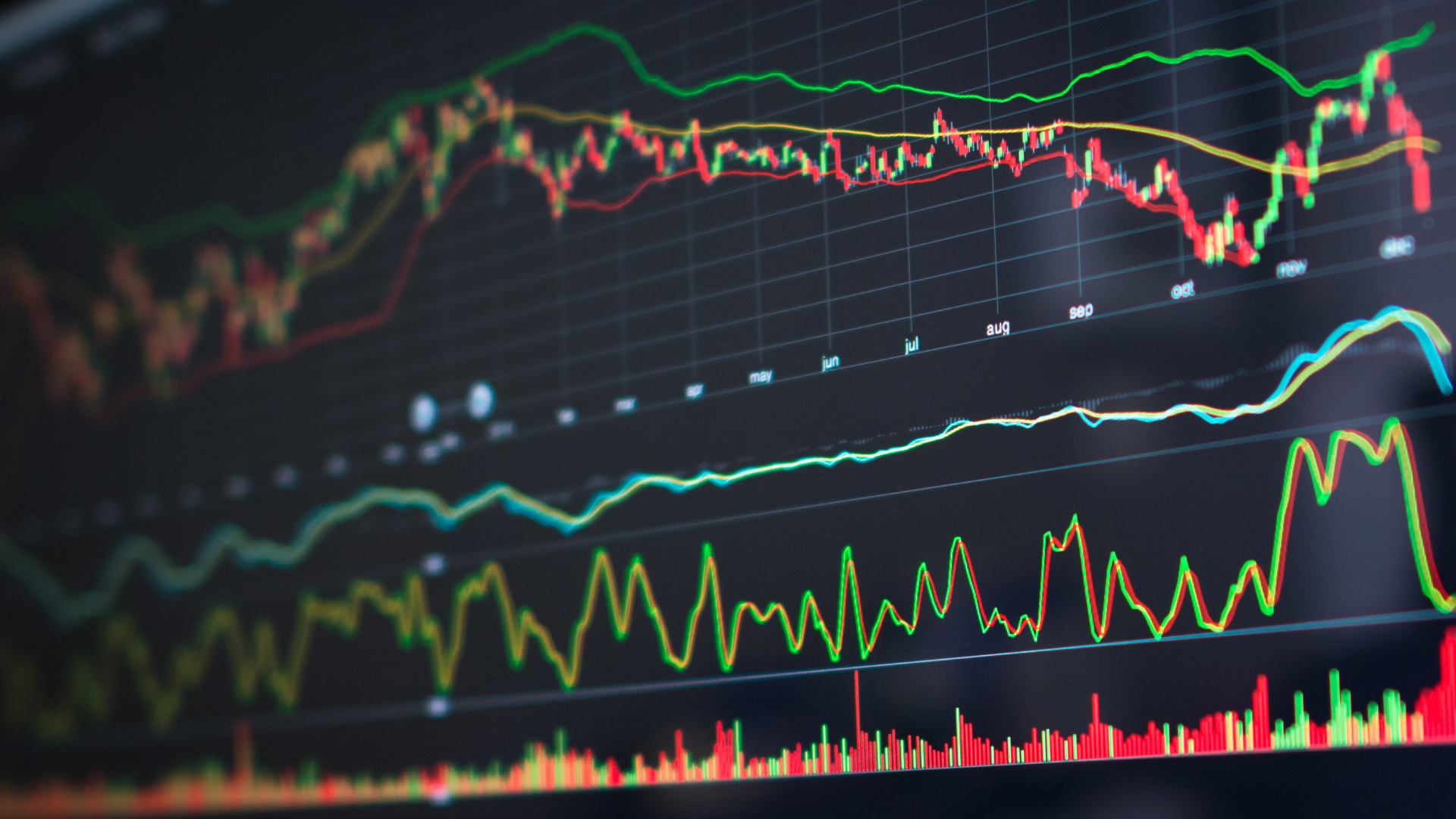 Stock market day trading homepage-style module